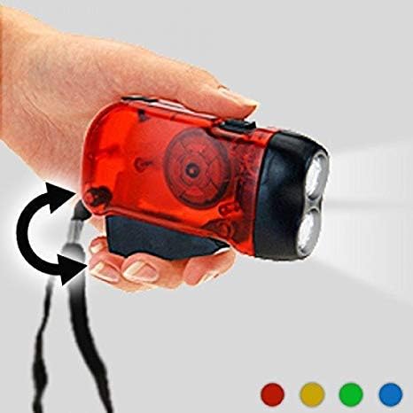 Aryshaa Plastic Hand Pressing Flash Light, Assorted Colours