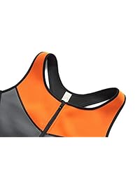 JM Outdoor - Chaleco deportivo para hombre, para pérdida de peso, neopreno caliente, cortador de sudor, moldeador de cuerpo, compresión, entrenamiento, sauna, camiseta, chaleco con cremallera