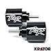 Krator Black Bar Ends Logo Hand Grip Handlebar End Caps Compatible with Honda CBR 1000RR 2004-2013