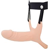 Realistic Hollow Strap On Dildo Harness for Men | Veined Surface, Adjustable Harness, Hollow Silicone Design, Comfortable Touch, Wearable Strap On