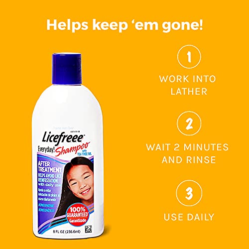 Licefreee Everyday Shampoo, Daily Maintenance Lice Shampoo, 8 Fluid