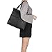 Tote Handbags,Women Work Handbag Fashion PU Leather Tote Bag by Sunny Snowy (8018-black-N)