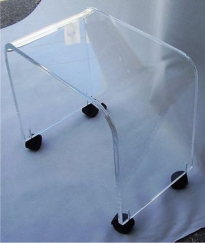 Acrylic Vanity or Rolling Table 20"x 12"x 18" high x 3/4" thick