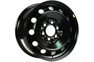 Steel Wheel - 17x7.5 size - 6x114.3 bolt pattern - ET30 - CB66.1 – Black Color Finish | Impact-Resistant Steel Rim | Direct F