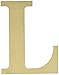 MPI MDF Classic Font Wood Letters and Numbers, 9.5-Inch, Letter-L