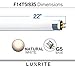 Luxrite F14T5/835 14W 22 Inch T5 Fluorescent Tube Light Bulb, 3500K Natural White, 60W Equivalent, 1140 Lumens, G5 Mini Bi-Pin Base, LR20857, 6-Pack