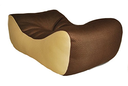 Memory Foam Lumbar Support Cushion - Back Support Pillow with Ergonomic Design for Comfort, Pain Ease, Back Protection and Postural Improvement - Office, Car, Chair (Brown, Large 17â€x10â€x6â€)