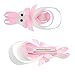 Baby Girl Hair Bows Partially Lined Clips, 24 Pack LCLHB Cutest Sculpture Animal 2 inch Tiny Grosgrain Ribbon Bows Barrettes for Little Girls Toddlers Kids Children, Non Slip