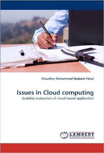 Issues in Cloud computing: Usability evaluation of cloud based application