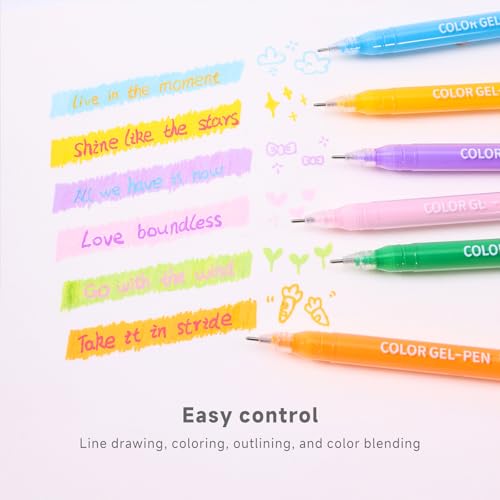 252 Pcs 234 Colors Gel Pens Set，0.6mm Fine Point Quick-Drying Ink with Portable Storage Bag for Adult Coloring, Journaling, Drawing, Office