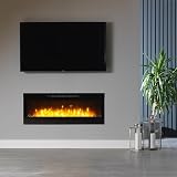 Dimplex Prism Optiflame Electric Wall Fireplace 50" Media Wall Built-In Heater view 2