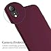 X-level for iPhone XR Case,Slim Fit Soft TPU Matte Surface Ultra-Thin Phone Case for Women Light Full Protective Back Cover Compatible Apple iPhone XR (2018) 6.1 inch-Burgundy