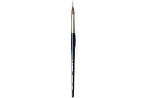 DA VINCI BRUSHES da Vinci Watercolor Series 17 Maestro Paint Brush, Inlaid Long Needle-Sharp Liner Kolinsky Red Sable, Size 12 (17-12)