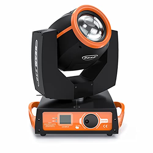 7R 230W Beam Sharpy Stage Light Luz de cabeza móvil, U`King Stage Light DJ Light 17 Gobos y 14 colores DMX512 Control para Stage Disco Club Lighting Party