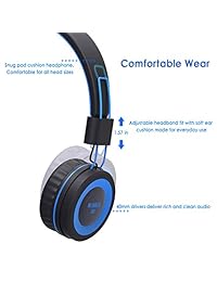 NIVAVA K8 - Auriculares de diadema para niños y niñas, plegables, ligeros, estéreo, para iPad, teléfonos móviles, ordenador, MP3 4, Kindle Airplane School