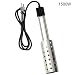 1500W Immersion Heater, Gesail UL-Listed Bucket Water Heater with Heating Element, Submersible Heater with Thermostat and Auto Shutoff Protection, Perfect for Home Travel and Winter Job - Silver
