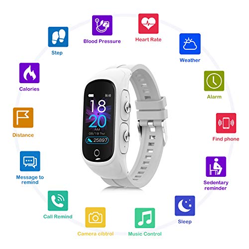 Wnyou Fitness Tracker SmartWatch Earbuds 2 in 1 Activity Bracelet