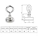 FICBOX 12Pack Magnetic Hooks with Eyebolt 22 LB Pulling Forces Neodymium Rare Earth Magnets for Multi-Use
