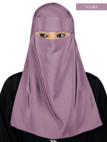 Mybatua women s soft crepe niqab set muslim hijab burqa…