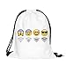 Mani 3D Nylon Drawstring Bags Black Drawstring Backpack String Backpacks Pattern Pull String Backpack