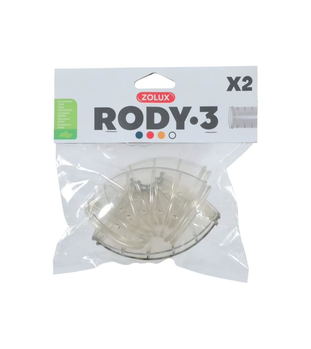 Zolux Roylounge Rody3 Angled Tube for Rodent Cage - 2 Pieces