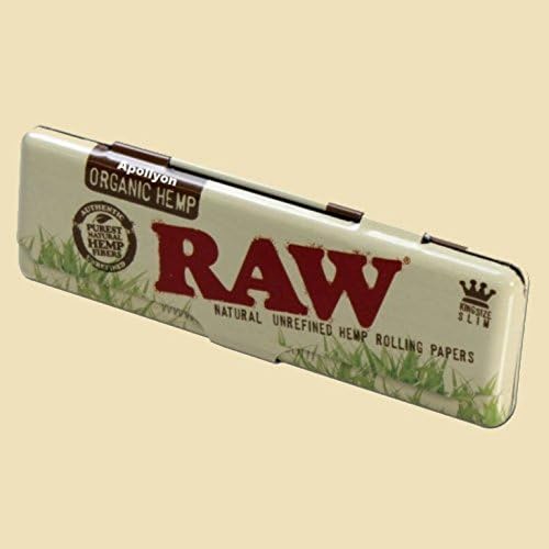 Caja de metal para Librito / Papel de fumar KS King Size RAW (112x35x8mm): Amazon.es: Hogar