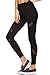 Mono B Women's Athletic Full Leggings with High Elasticized Waist S Black