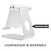 iPad Stand Adjustable Aluminum Tablet Stand, Desktop Stand Holder Dock for iPad Pro 9.7, 10.5, 12.9, Air 2 3 4 mini, Kindle, Nexus, Accessories, Tab, E-reader Other Android Tablets (4-13 inch) Silver