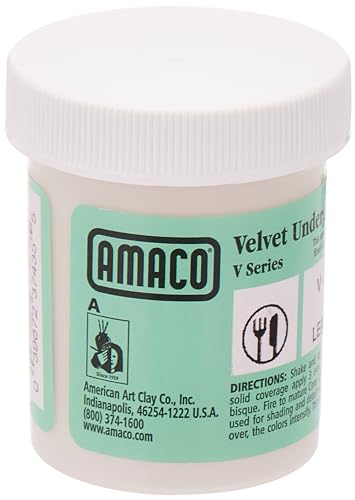 AMACO Velvet Underglaze, 2 oz Jar, White