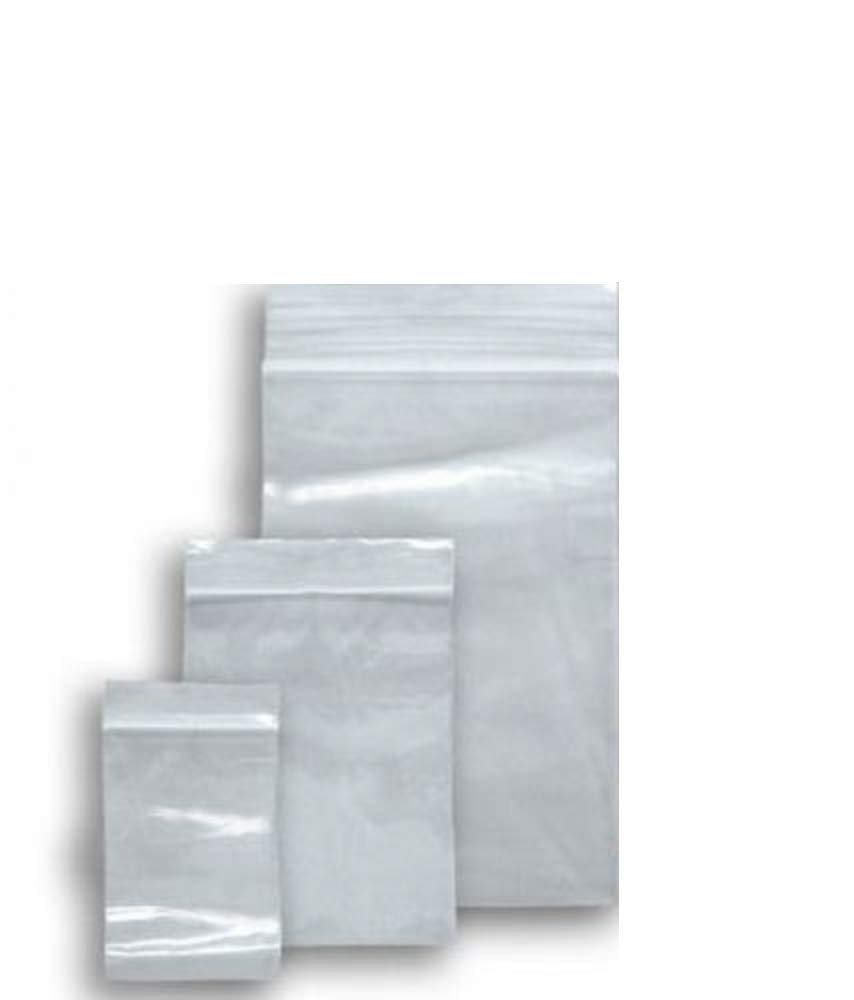 300 Grip Seal Bags in 3 Mixed Sizes - 100 Each Of 1.5" x 2.5" - 2.25" x 3" - 3.5" x 4.5" | Reusable Strong Zip Lock | Small Clear Resealable Plastic Bags | Polythene Packaging Storage, | By Sabco