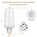 WARMOON E26 LED Flame Effect Fire Light Bulbs Flickering Fire Atmosphere Decorative Lamps for Hotel/Bars/Home Decoration/Restaurants（Upside Down Available）