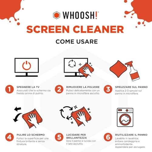 Screen Shine Duo Kit Pulizia Telefono - 8 ml + 100 ml Bottiglie Anti-Perdita, 2 Panni Microfibra – Spray Pulizia Schermo Per Laptop, Occhiali E MacBook – Rimozione Impronte