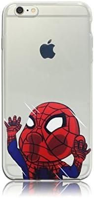 Spiderman iPhone 6 PLUS (BIG VERSION) / 6S PLUS (BIG VERSION) Case, PopJoy® - (5.5 Inch Case) Light, flexibile, clear TPU case w/ premium designs