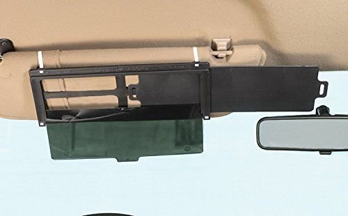 Sliding car visor extender
