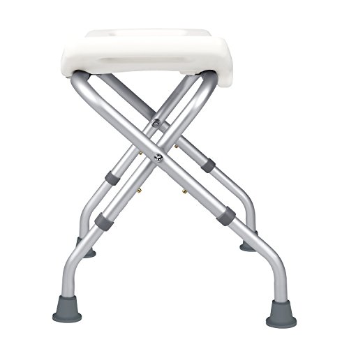JCMASTER Folding Bath Chair For Seniors with Aluminum Frame