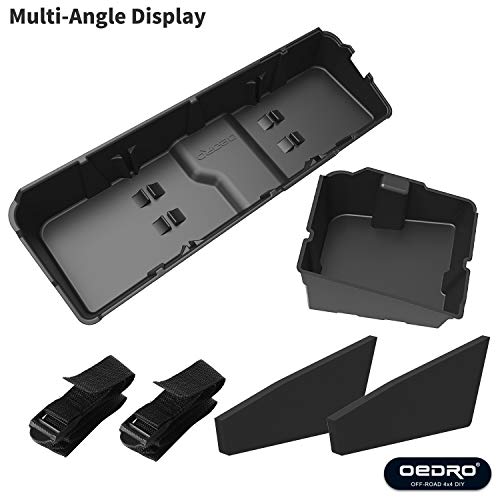 oEdRo Upgraded Rear Under Seat Storage Box Fit with Crew Cab 20072013 Chevy Silverado/GMC