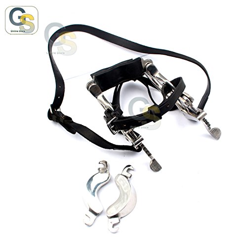 Equine Pony Dental Speculum Horse Mouth Gag Stainless Steel Leather by
