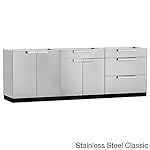 NewAge Outdoor Kitchen 3 Piece Kitchen Set in Stainless Steel Classic