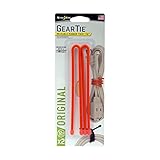 Nite Ize Original Gear Tie, Reusable Rubber Twist Tie, Made in the USA, 12-Inch, Bright Orange, 2 Pack
