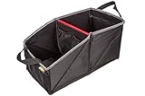 Car Seat Organizer - Neatly Organizes Kids & Adults in Your Car - Premium Quality Backseat Storage with Front & Inside Pockets - 4 Drink Holders - Rigid Card Inserts Allow Easy Fold Flat Storage