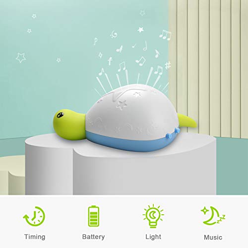 Baby Sleep Soother, Termichy Sound Machine and Night Light for Baby with Soft Music and Timer for Bedroom and Crib