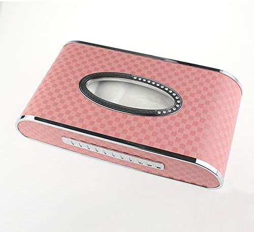 YZPZJH Fashion PU leather tissue box holder, rectangular napkin holder pumping tray dispenser home office car car decoration (color : D)