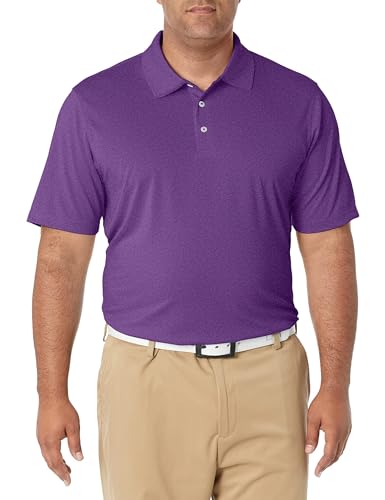 Amazon Essentials Polo de Golf, Séchage Rapide, Manches Courtes Homme, Violet Chiné, XL