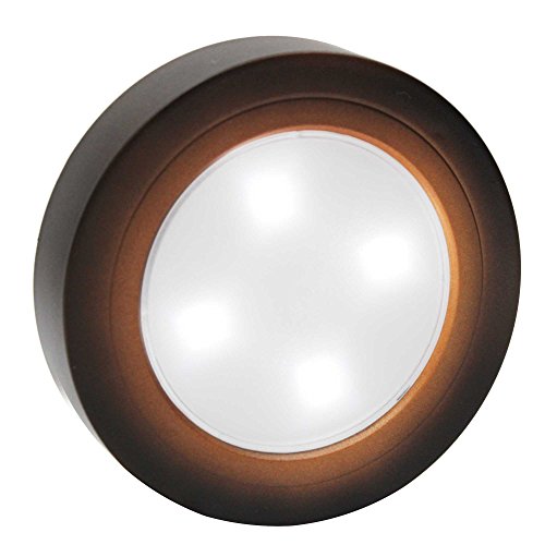 Closet Light Super Bright Tap Light Battery Operated LED Push Puck Night Light Touch Stick on Lights for Closet Cabinet Bedroom Storage Shed Hallway Stair Shelf Car(Copper/Natural White)