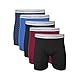 Gildan Men's Boxer Briefs, Multipack, Mixed Blue/Grey (4-Pack), XX-Large