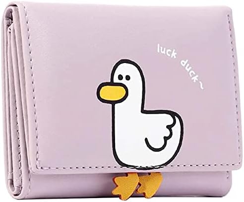 New Women Cute Bear Wallet Trifold PU Leather Coin Purse Girl Lovely Short Wallet Card Holder Multi-card Coin Purse Small Wallet
