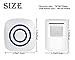 Door Chime,Wireless Business Door Motion Sensor Detector Smart Visitor doorbell Home Security Driveway Alarm with 1 Plug-in Receiver and 1 PIR Detector Weatherproof(White)