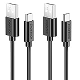 CHOETECH USB Type C Cable, 2-Pack (3.3ft & 6.6ft) USB C to USB A 2.0 Fast Charging &Data Sync Cable Compatible Samsung Galaxy S9 S8 S9 Plus, Nintendo Switch,LG G5 G6 V20 V30,HTC 10 U11