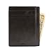 Andar RFID Minimalist Front Pocket Wallet - Made of Classy Full Grain Leather (Black)