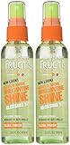Garnier Fructis Brilliantine Shine Glossing Spray, Strong Hold, 3 oz, 2 pk